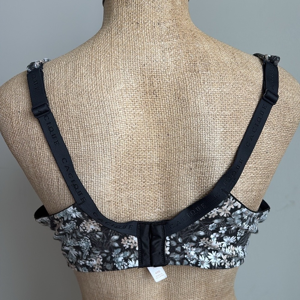 Cacique Boost Plunge Floral Bra Size 40D - Picture 4 of 5